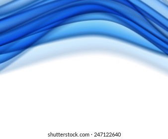 Abstract blue wavy background