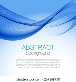 Abstract blue wavy background