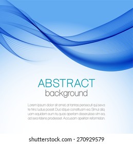 Abstract blue wavy background