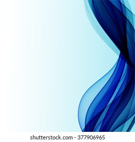 Abstract blue wavy background