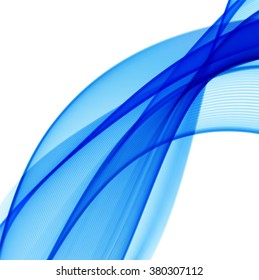 Abstract blue wavy background