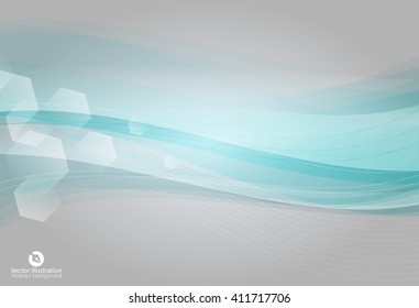 Abstract blue wavy background