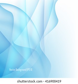 Abstract blue wavy background