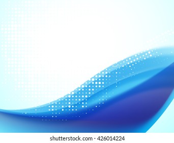 Abstract blue wavy background