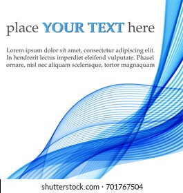 Abstract blue wavy background
