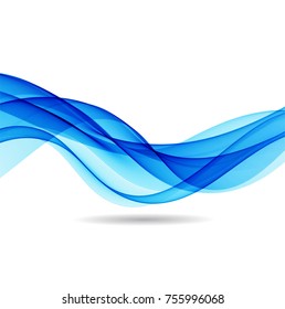 Abstract blue wavy background