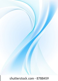 Abstract blue wavy background