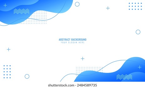 Abstract blue wavy background design