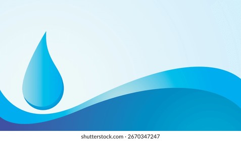 Diseño de fondo ondulado azul Abstractas con forma de gota de agua