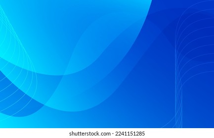 Abstract blue wavy background. Dynamic shapes composition. Eps10 vector
