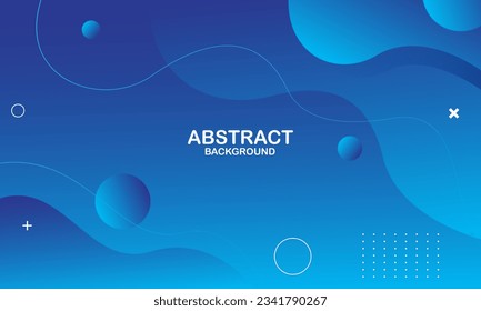 Abstract blue wavy background. Dynamic shapes composition. Eps10 vector