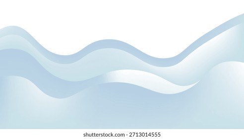 Fondo ondulado azul Abstractas con tonos degradados de azul claro y azul oscuro, curvas suaves y líneas fluidas