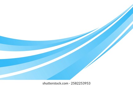 Abstract blue wavy background. Graphic design banner pattern background template. dynamic curve shape design. eps 10