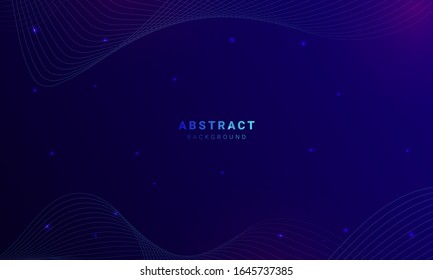 abstract blue wavy background with light glitter, can be used for banner sale, wallpaper, for, brochure, landing page