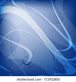 abstract blue wavy background, abstract light vector background