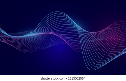 abstract blue wavy background with line wave, can be used for banner sale, wallpaper, for, brochure, landing page.