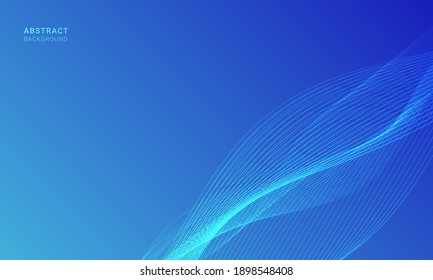 fondo ondulado azul abstracto con onda de línea, se puede usar para venta de banner, papel tapiz, para, folleto, página de aterrizaje.