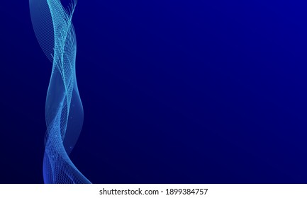 abstract blue wavy background with line wave, can be used for banner sale, wallpaper, for, brochure, landing page.