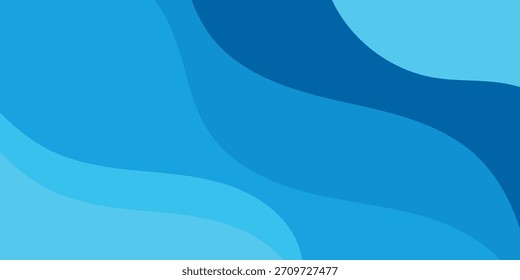 Fondo ondulado azul Abstractas. Diseño moderno de moda en Ilustración vectorial