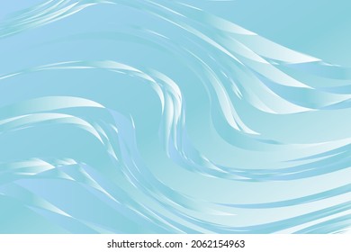 Abstract blue wavy background. Pattern with waves. Dynamic style. Vector illustration. 