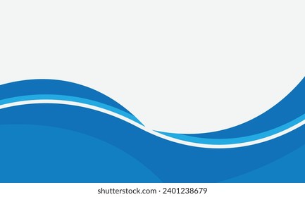 abstract blue wavy background shapes for wallpaper, poster, flyer design.