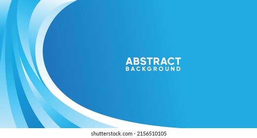 Abstract blue wavy background vector design for banner template