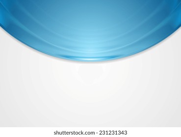 Abstract blue wavy background. Vector design