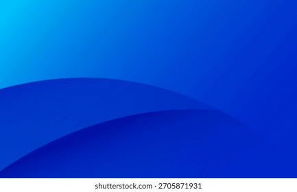 Abstract blue wavy background. Vector illustration