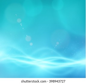 Abstract blue wavy background. Vector eps10.