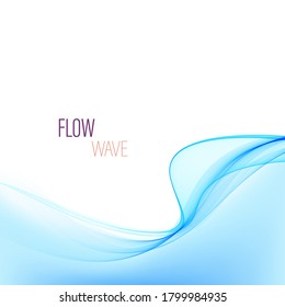 
Abstract blue wavy background. Blue wave flow.