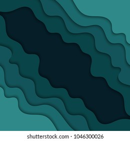 Abstract blue wavy background. Background with waves. 