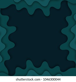 Abstract blue wavy background. Background with waves. 