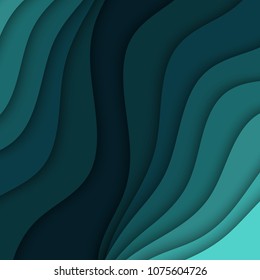 Abstract blue wavy background. Abstract background with waves. 