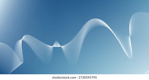 Fundo ondulado azul abstrato para o site, apresentação eps10