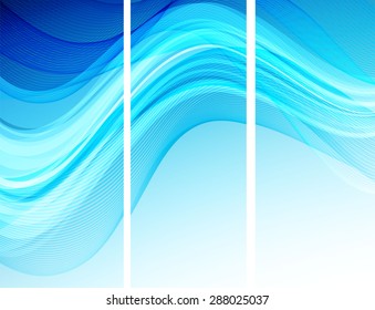 Abstract blue wavy backgrounds