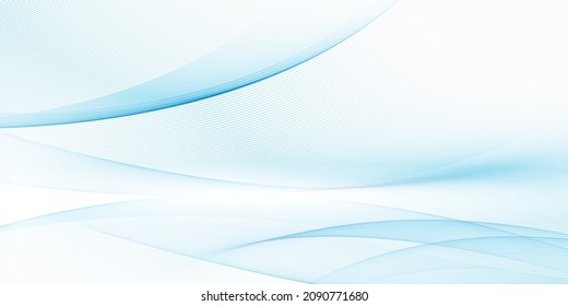 Abstract blue wavy background.Smooth blue lines.Design template