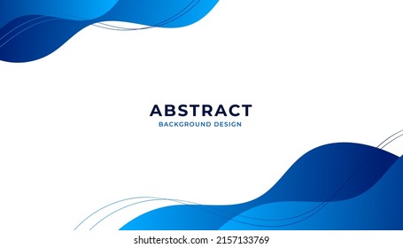 Abstract blue wavy business background. Eps10 Vector