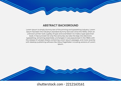 Abstract blue wavy business style background. Abstract business background banner beautiful blue wave