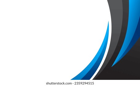 Abstract blue wavy business style background. Vector illustration