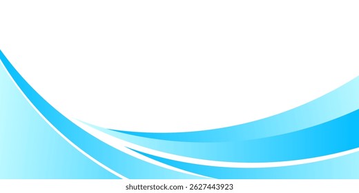 Abstract blue wavy business style background
