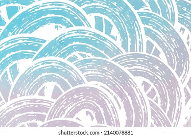 abstract blue wavy cover background