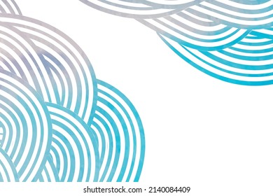 abstract blue wavy cover background