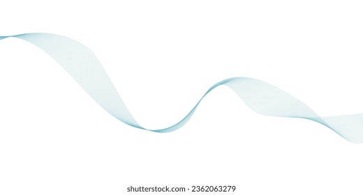 Abstract blue wavy elements. Design elements for your design. Vector illustration of blue lines. Vector Background