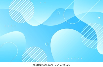 Abstrakte blaue wellenförmige geometrische Form Hintergrund. Vektorgrafik