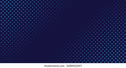 Abstract blue wavy halftone background. Dot pop art sport style vector design abstract