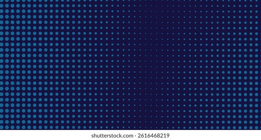 Abstract blue wavy halftone background. Dot pop art sport style modern abstract