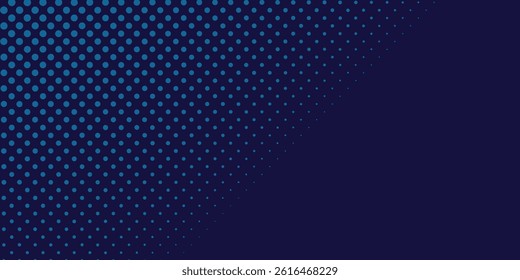 Abstract blue wavy halftone background. Dot pop art sport style modern