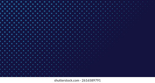 Abstract blue wavy halftone background. Dot pop art sport style background