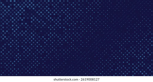 Abstract blue wavy halftone background. Dot pop art sport style abstract modern design