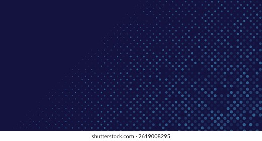 Abstract blue wavy halftone background. Dot pop art sport style abstract modern